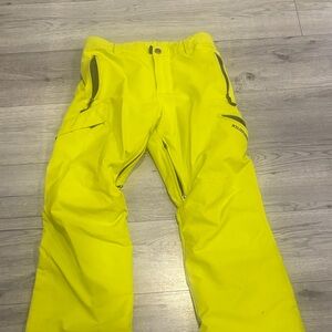 Kids Bright Yellow Cargo Pants